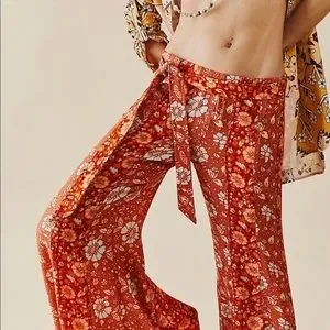 パンツ Free people boho trousers Free people Bali sultry boho flare pants Xs (FINAL PRICE $89